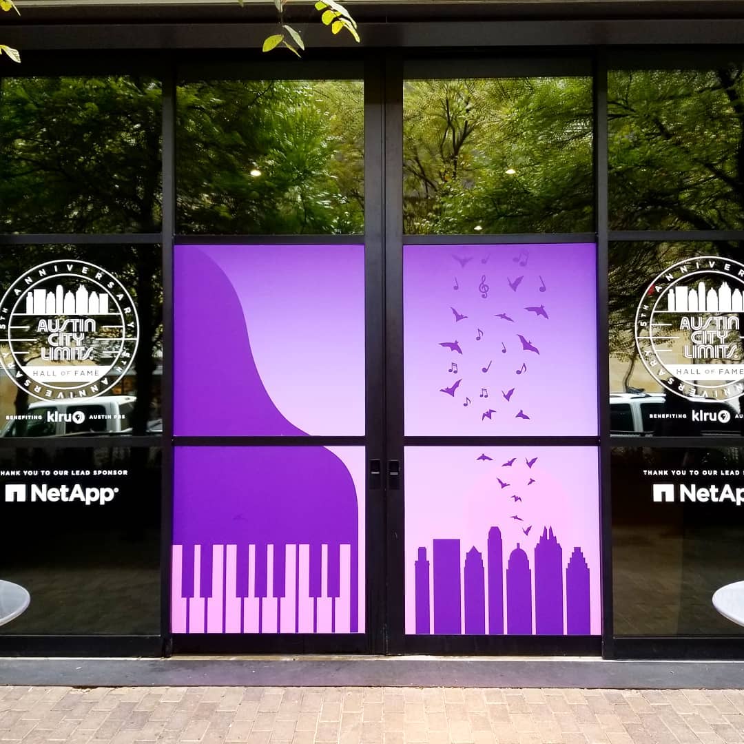 Window Graphics - Austin City Limits Hall of Fame