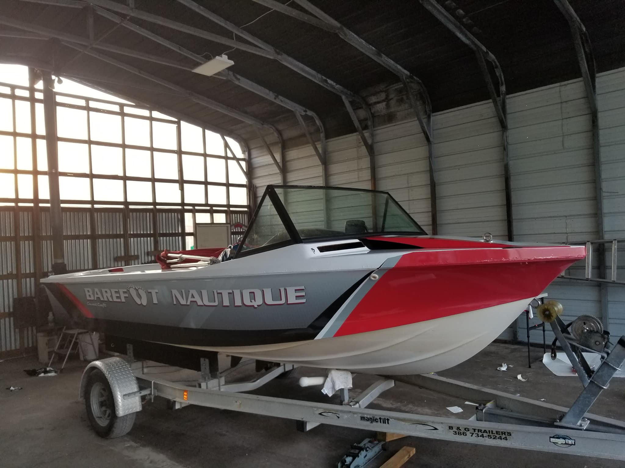 Barefoot Nautique - Custom Boat Wrap
