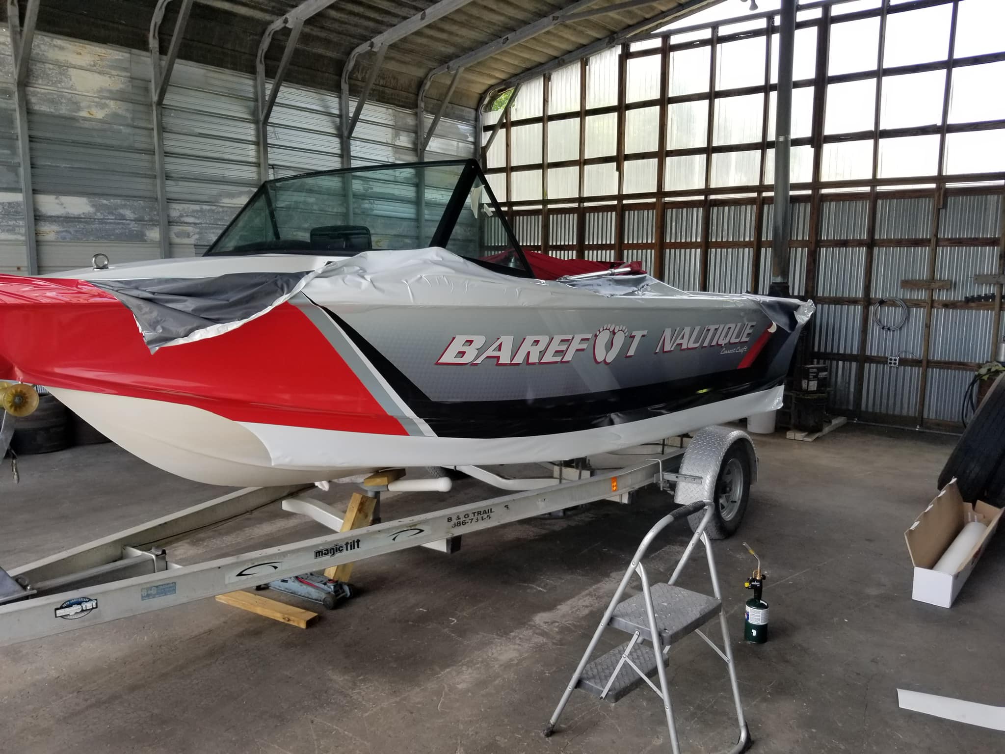 Gallery image 2 for Barefoot Nautique - Custom Boat Wrap