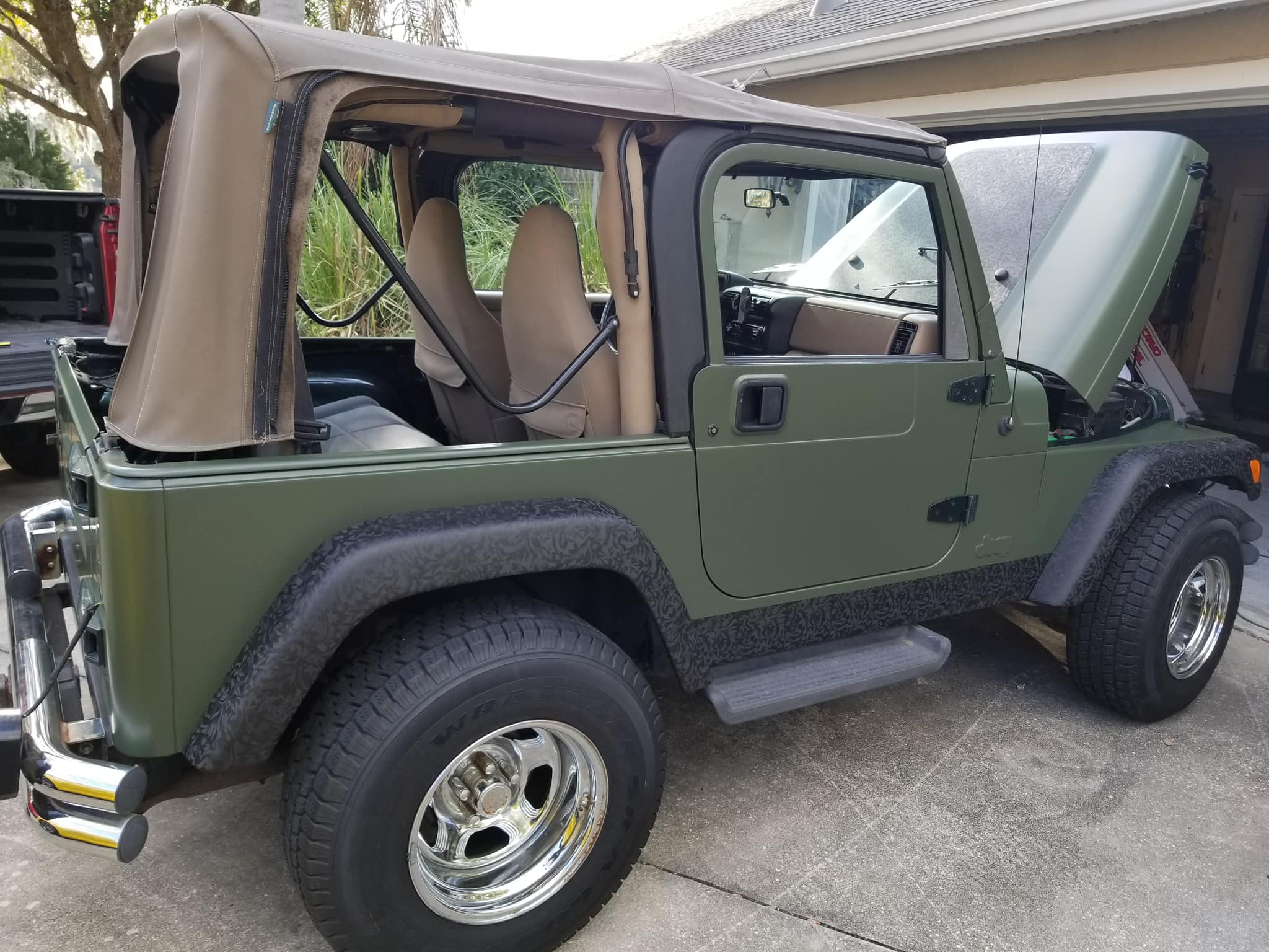 Matte OD Green Wrap - Jeep Wrangler TJ