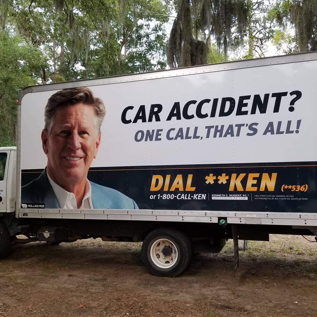 Gallery image 1 for Box Truck Wrap - Kenneth S. Nugent, P.C.