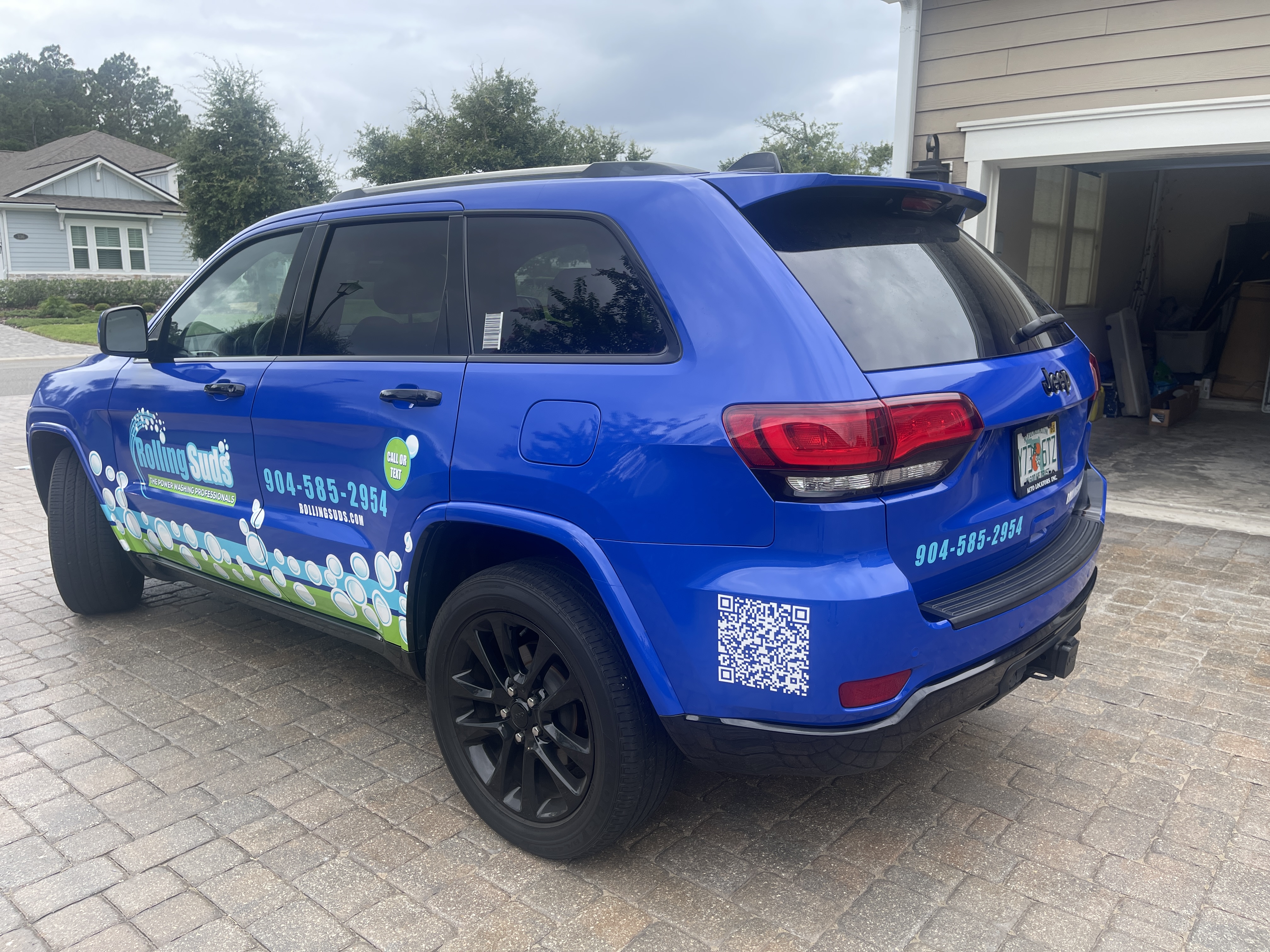 Gallery image 1 for Commercial Wrap - Rolling Suds Jeep Grand Cherokee